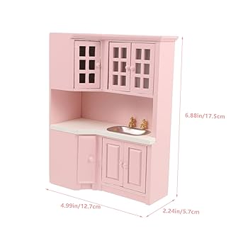アンティーク　ドイツ　ドールハウス　キャビネット　食器棚　木製　ミニチュア家具 アンティーク ドールキャビネット | フランス 木製ドール